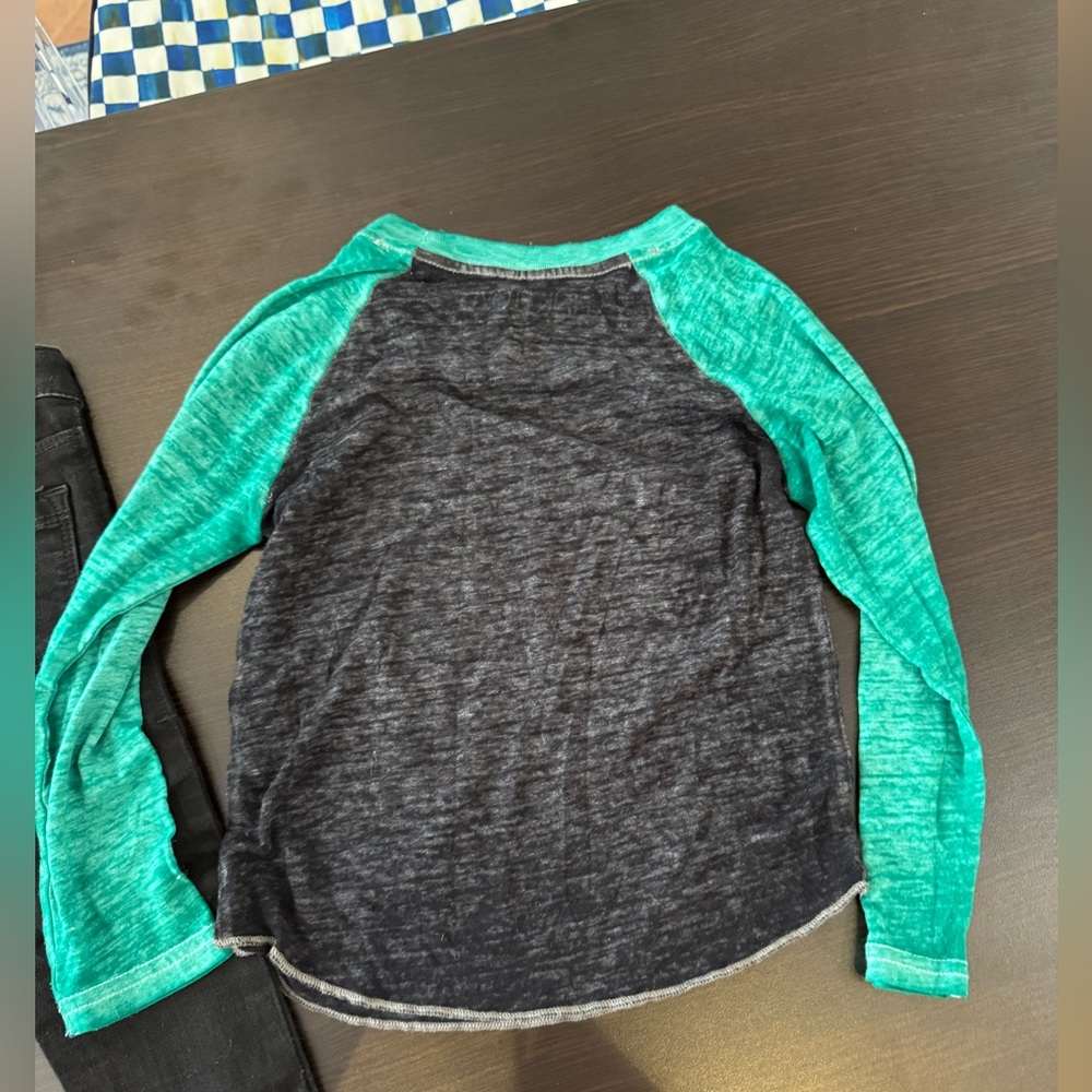 Pink Floyd Green and Black Long Sleeve Tee with Black jeans - Picture 4 of 6